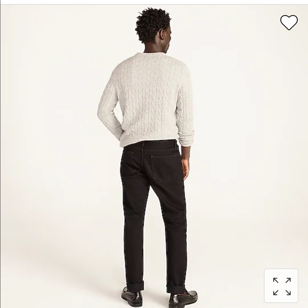 J CREW 770 Straight-fit jean in black  Size 31x30